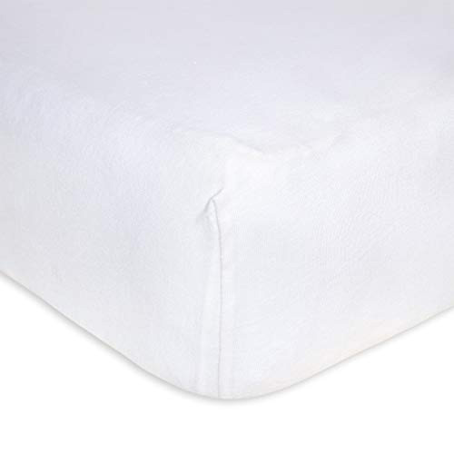 Burt's Bees Baby Fitted Crib Sheet Solid Color 100% Organic Cotton Crib Sheet