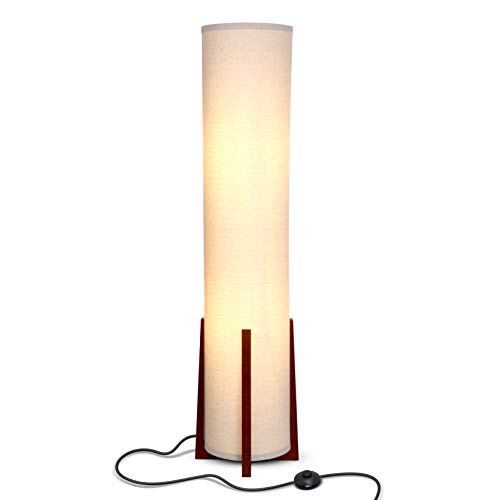 Brightech Parker Decorative Tower Shade Floor Lamp For Living Rooms