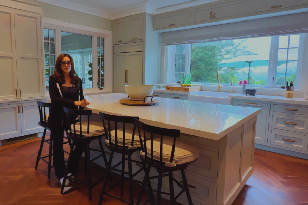 luxury green kitchen